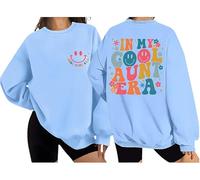 In My Cool Aunt Era Sweatshirt, In My Auntie Era Sweatshirt, Cool Aunt Sweatshirt, Cool Aunt Club Long Sleeve Tops Sky Blue