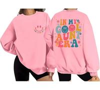 In My Cool Aunt Era Sweatshirt, In My Auntie Era Sweatshirt, Cool Aunt Sweatshirt, Cool Aunt Club Long Sleeve Tops Pink
