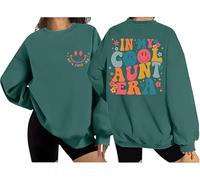 In My Cool Aunt Era Sweatshirt, In My Auntie Era Sweatshirt, Cool Aunt Sweatshirt, Cool Aunt Club Long Sleeve Tops Green
