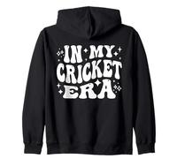 In My Cricket Era Sports Player Team Athlete Game Life Zip Hoodie