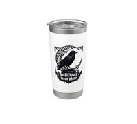 in My Crone Era Witchy Raven Cauldron Goth Witch Gothic Stainless Steel Insulated Tumbler