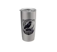 in My Crone Era Witchy Raven Cauldron Goth Witch Gothic Stainless Steel Insulated Tumbler