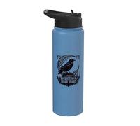 in My Crone Era Witchy Raven Cauldron Goth Witch Gothic Stainless Steel Insulated Water Bottle