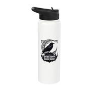 in My Crone Era Witchy Raven Cauldron Goth Witch Gothic Stainless Steel Insulated Water Bottle