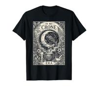 in My Crone Era Witchy Vintage Raven Crow Goth Moon Cool Value Graphic T-Shirt