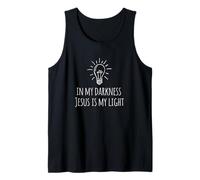 in My Darkness Jesus is My Light Faith Tank Top