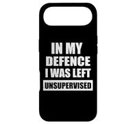 In My Defence I Was Left Unsupervised Funny Sarcasm Gifts Case for iPhone Air