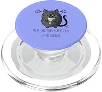 In My Defence Mercury Was in Retrograde Funny Cat PopSockets PopGrip for MagSafe