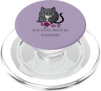 In My Defence Mercury Was in Retrograde Funny Cat PopSockets PopGrip for MagSafe