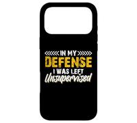In My Defense I Was Left Totally Unattended Humor and Free Case for iPhone 17 Pro Max