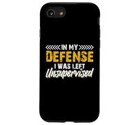 In My Defense I Was Left Totally Unattended Humor and Free Case for iPhone SE (2020) / 7/8