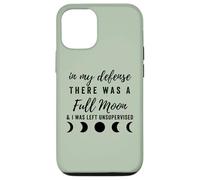 In My Defense There Was A Full Moon, Funny Halloween Spooky Case for iPhone 12/12 Pro