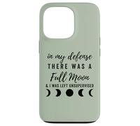 In My Defense There Was A Full Moon, Funny Halloween Spooky Case for iPhone 13 Pro
