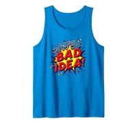 in My Defense Well That was A Bad Idea Comic Style Tank Top, Men, Sapphire, S