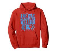 In My Diabetes Warrior Era T1D Awareness Grey & Blue Ribbon Pullover Hoodie
