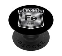 In My Element Funny Blacksmith Iron Worker Periodic Table PopSockets Adhesive PopGrip