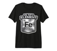 in My Element Funny Blacksmith Iron Worker Periodic Table Premium T-Shirt