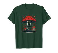in My Element: Whimsical Mushroom Forest Adventure T-Shirt, Men, Dark Green, XX-Large