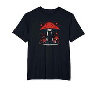 in My Element: Whimsical Mushroom Forest Adventure T-Shirt, Men's Big and Tall, Black, 6X Tall