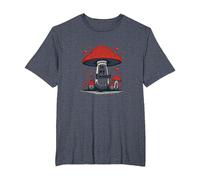 in My Element: Whimsical Mushroom Forest Adventure T-Shirt, Men's Big and Tall, Heather Blue, 6X Tall
