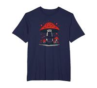 in My Element: Whimsical Mushroom Forest Adventure T-Shirt, Men's Big and Tall, Navy, 4X Tall