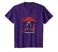 in My Element: Whimsical Mushroom Forest Adventure T-Shirt, Youth, Purple, Large