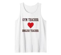 in My Engaged Era Gym X English Teacher Collegiate Tank Top
