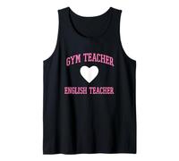 in My Engaged Era Gym X English Teacher Pink Collegiate Tank Top