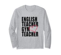 in My Engaged Era Gym X English Teacher Red Heart Long Sleeve T-Shirt