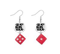 In My Era Earring Funny Dice Game Gift Game Night Merch Queen Gift for Game Lovers, Stainless Steel, No Gemstone