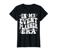 in My Event Planner Era Retro Funny Party Organizer Value Graphic T-Shirt, Women, Black, XL