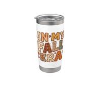 in My Fall Era Cozy Autumn Patchwork Design Stainless Steel Insulated Tumbler