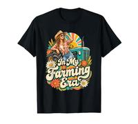 in My Farming Era Groovy Farmer Tractor Farm Life T-Shirt Value Graphic T-Shirt