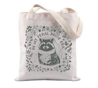 In My Feral Bride Era Gift Wedding Engagement Bachelorette Gift Raccoon Bride Bridal Party Tote Bag, Feral Bride, 0