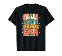 in My Fifth Grade Era Retro Teacher Typography Design T-Shirt