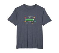 in My First Grade Era: Loading Kids School Nostalgia T-Shirt, Men's Big and Tall, Heather Blue, 6X Tall
