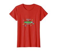 in My First Grade Era: Loading Kids School Nostalgia T-Shirt, Women, Red, S