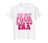 In My Four Year Old Era Girl Boy 4th Birthday Girl Woman Tee T-Shirt