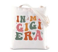 In My Gigi Era Tote Bag Gigi Gift Grandma Reusable Grocery Bag Mother’s Day Gift Gigi Grandmother To Be Gift (Gigi Era)