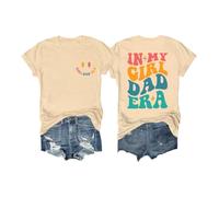 in My Girl Dad Era Tshirt Girl Dad Shirt for Men Graphic Tee Tops Camel