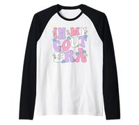 in My Gout Era Groovy Chronic Pain Humor Raglan Baseball Tee