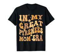 in My Great Pyrenees Mom Era Groovy Pyrenean Mountain Dog T-Shirt