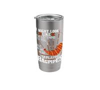 in My Head I'm Playing Bagpipes - Bagpiper Bagpipe Player Stainless Steel Insulated Tumbler