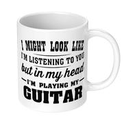In My Head I'm Playing My (Guitar) Funny Novelty Gift Mug