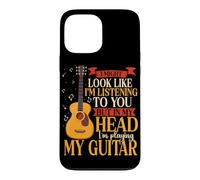 In My Head I'm Playing My Guitar Music Musician Guitarist Case for iPhone 13 Pro Max
