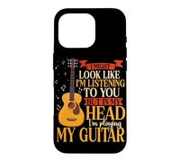 In My Head I'm Playing My Guitar Music Musician Guitarist Case for iPhone 16 Pro