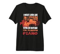 in My Head I'm Playing Piano Premium T-Shirt