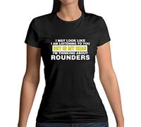 in My Head I'm Thinking About Rounders Womens T-Shirt [Black Large]