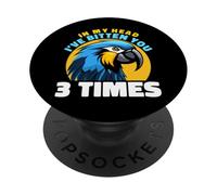 In My Head I've Bitten You Funny Sassy Parrot Humor PopSockets Adhesive PopGrip