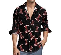 In My Head I've Pecked You 3 Times Men's Long Sleeve Button Down Shirts Casual Regular Fit Shirt with Pocket